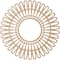 Ekena Millwork Cornelius Wood Fretwork Pierced Ceiling Medallion, Alder, 32"OD x 11 7/8"ID x 1/4"T CMWP32X0250CRAL - alternate 2